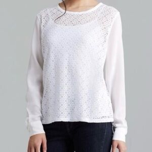 Equipment - Liam Blouse Top - WhiteSize SmallNet-a-porter Excellent Lace